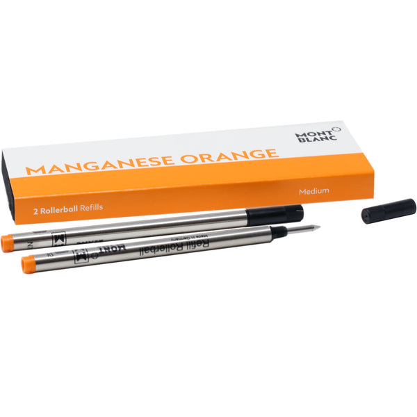 Montblanc Rollerball Pen Refill - Manganese Orange - Medium - 2 Per Pack-Pen Boutique Ltd