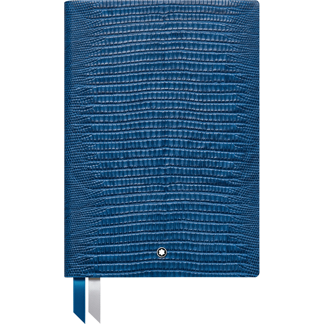 Cuaderno Montblanc - Impresión de Lagarto #146 - Azul Federal - Rayado ...