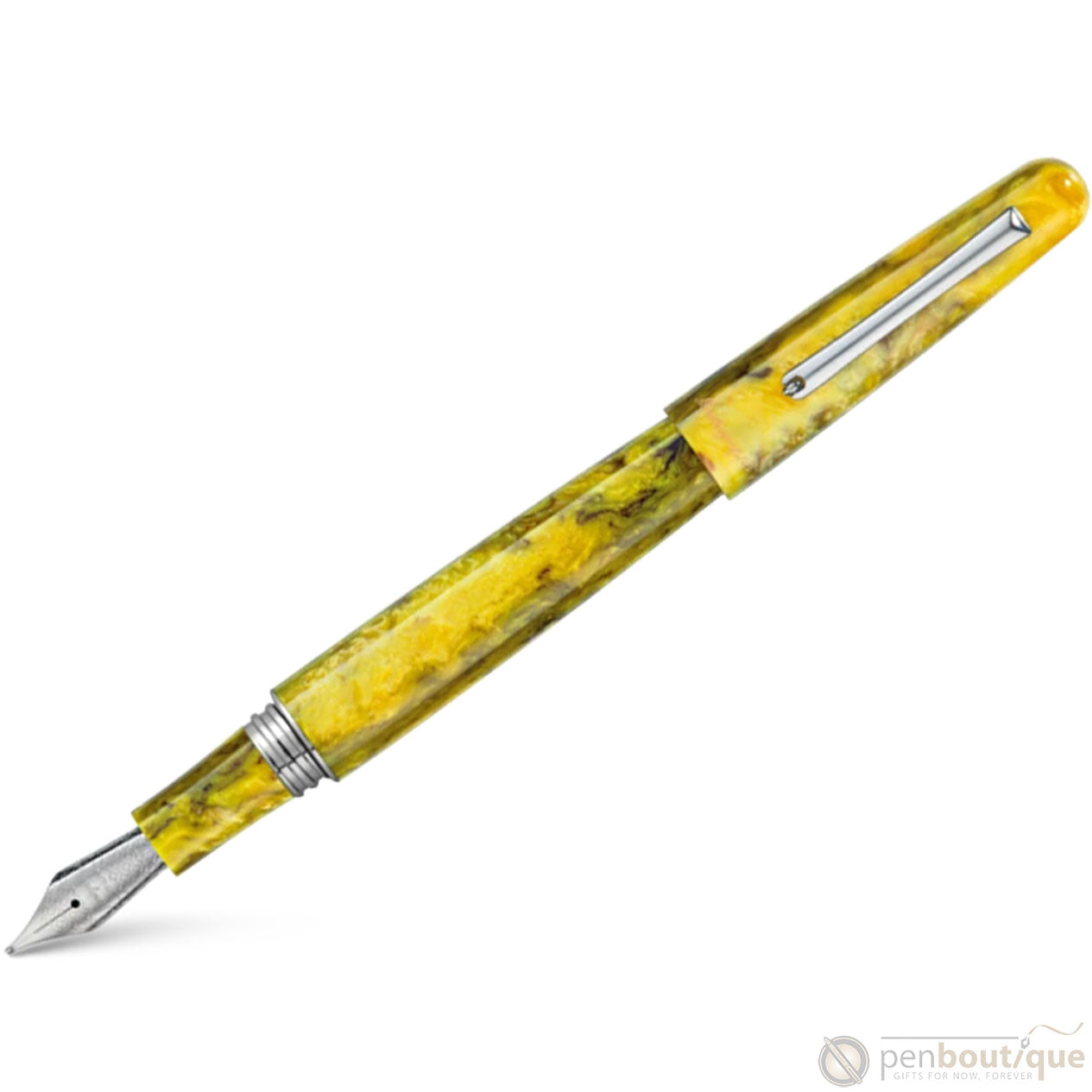 Montegrappa Elmo 01 Fantasy Bloom Fountain Pen - Iris Yellow-Pen Boutique Ltd