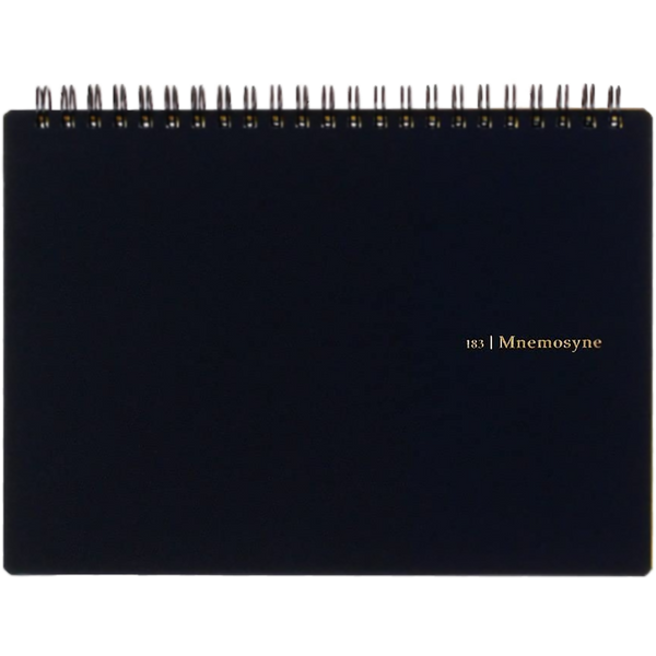 Maruman Mnemosyne Notebook - Black - Blank - A4-Pen Boutique Ltd