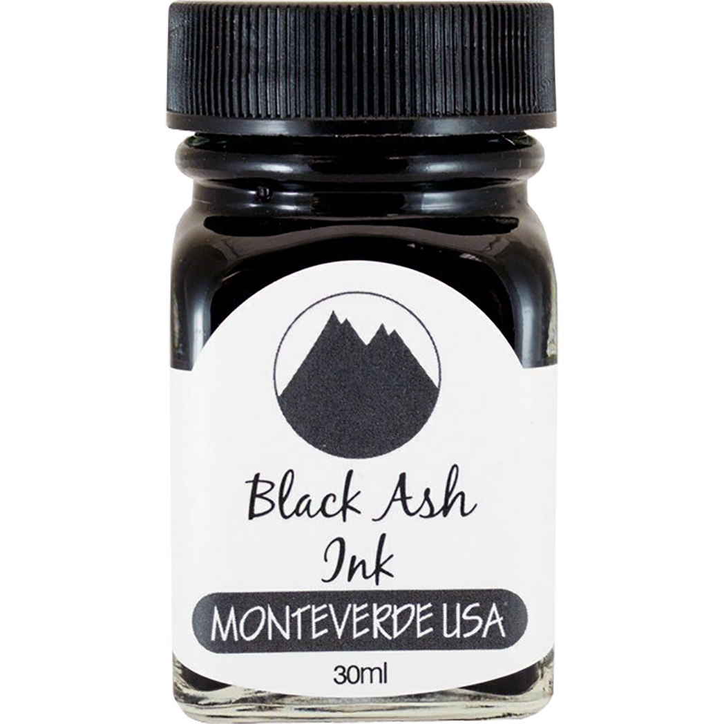 Monteverde World of Colors Ink Bottle - Black Ash - 30 ml-Pen Boutique Ltd