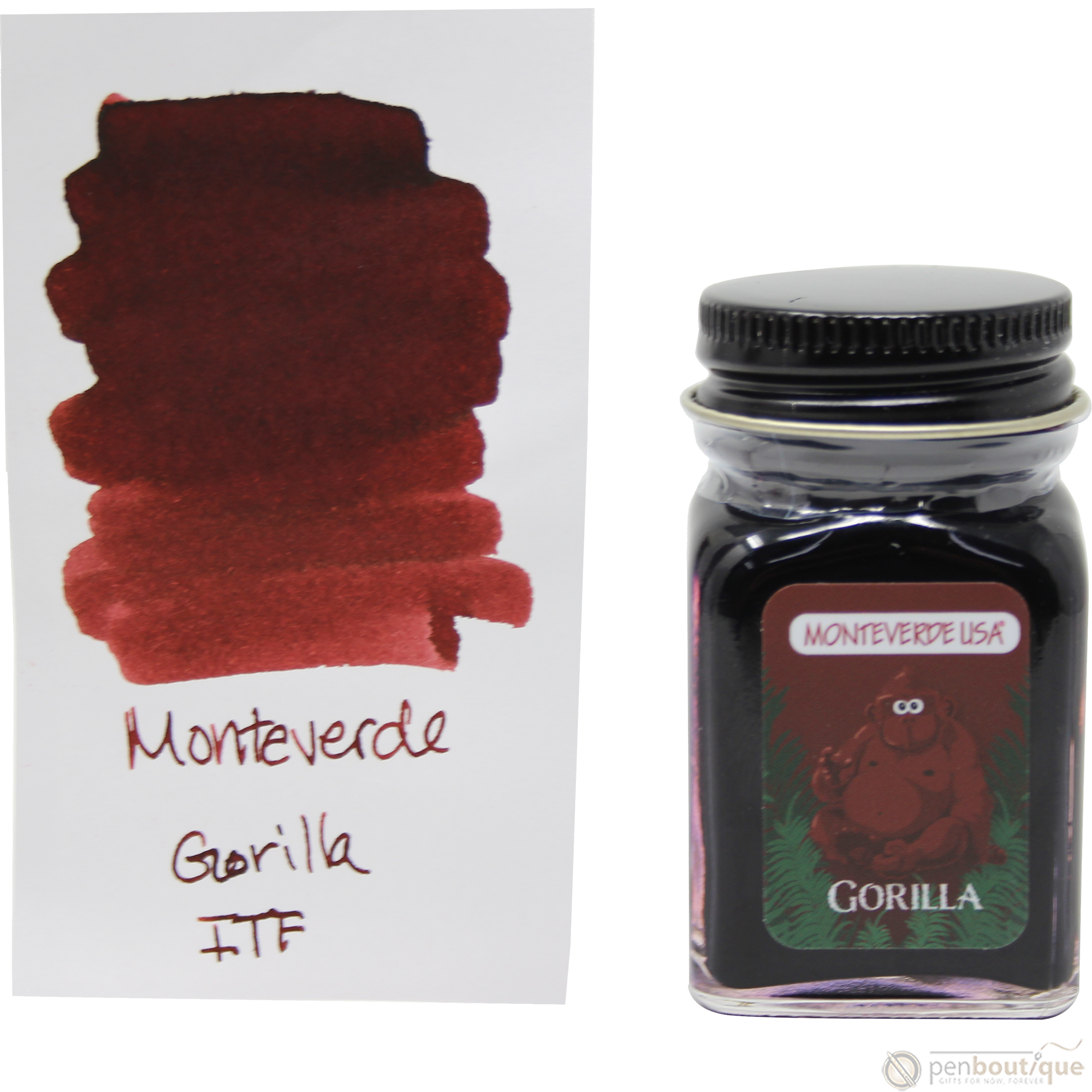 Monteverde Ink Bottle - Jungle Gorilla (Red) - 30 ml-Pen Boutique Ltd