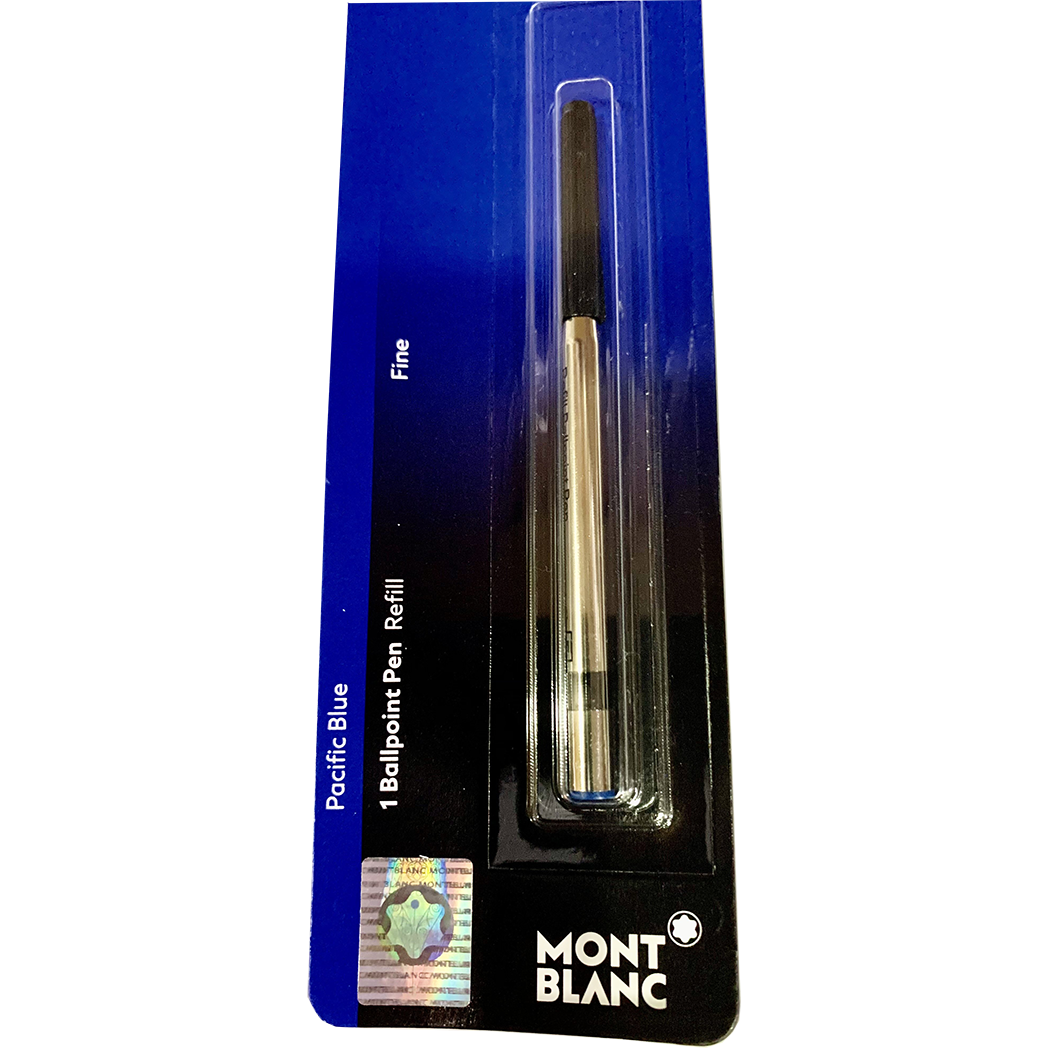 Montblanc Ballpoint Refill - Pacific Blue - Fine Blistered-Pen Boutique Ltd