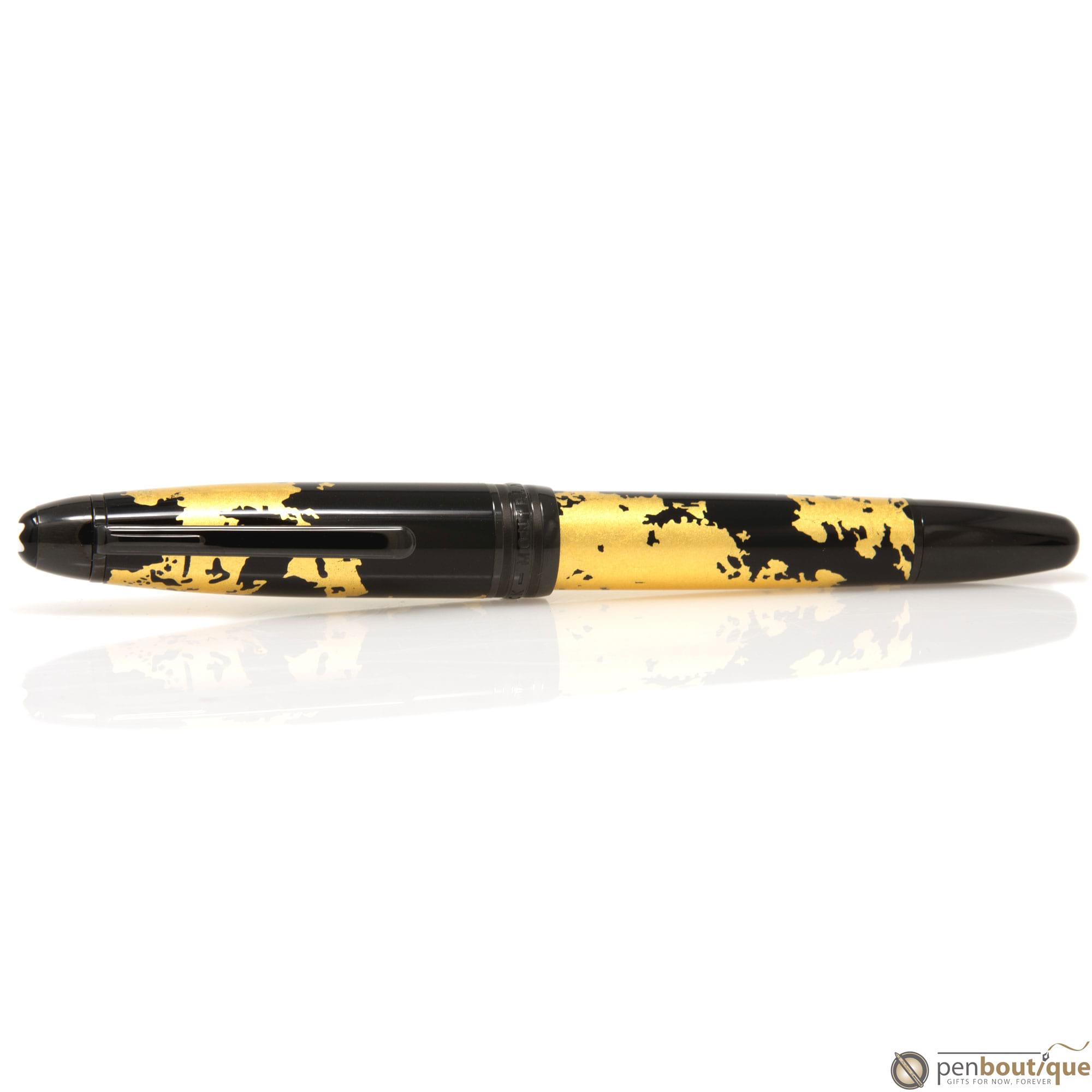 Montblanc Meisterstuck Fountain Pen - 146 Solitaire - Gold Leaf -  Calligraphy