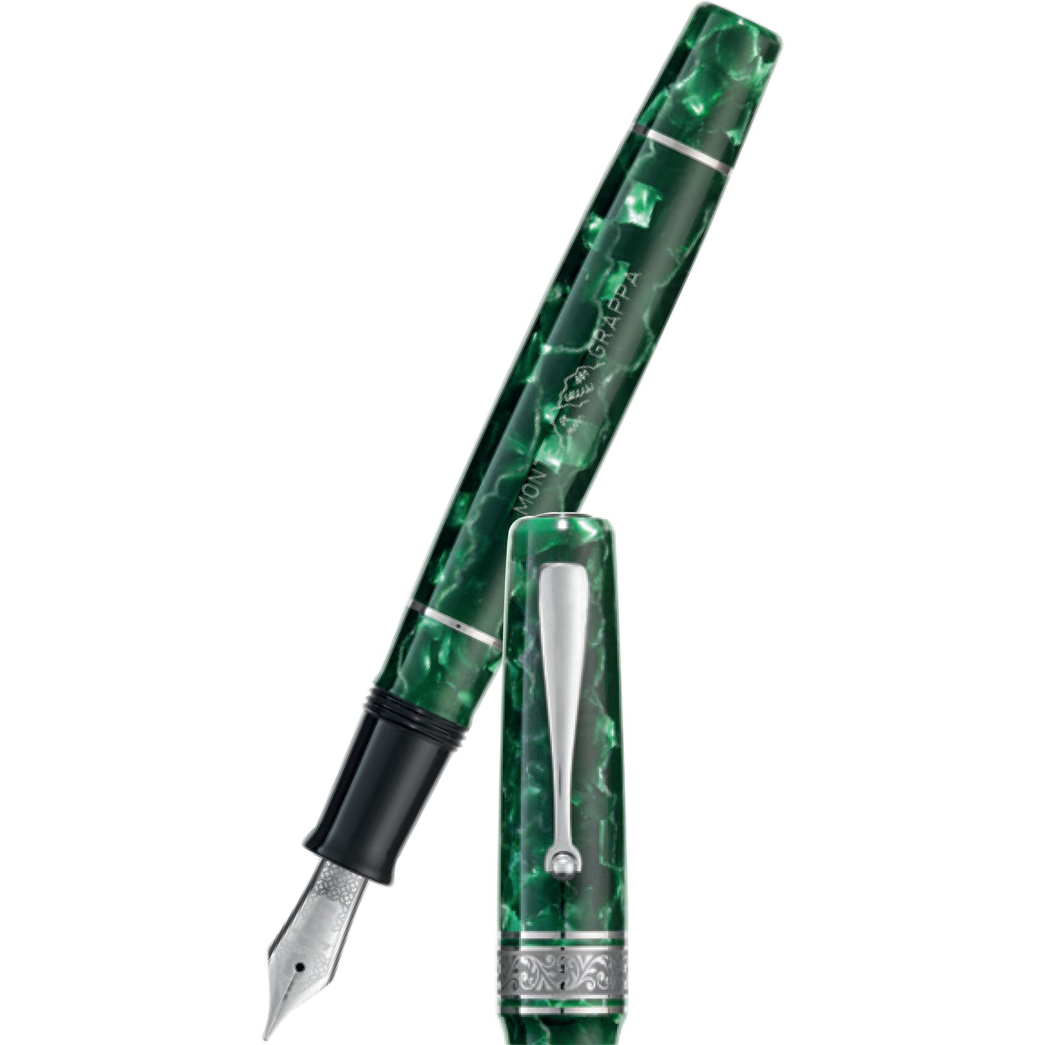 Montegrappa Ammiraglio 1939 Fountain Pen - Limited Edition - Malachite-Pen Boutique Ltd