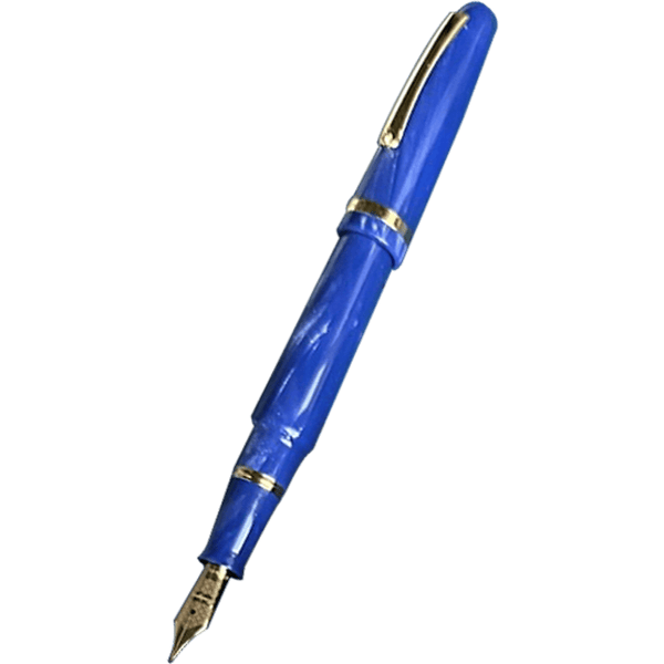 Montegrappa Venetia Celluloid Fountain Pen - Glittering Blue - US Exclusive (Limited Edition)-Pen Boutique Ltd