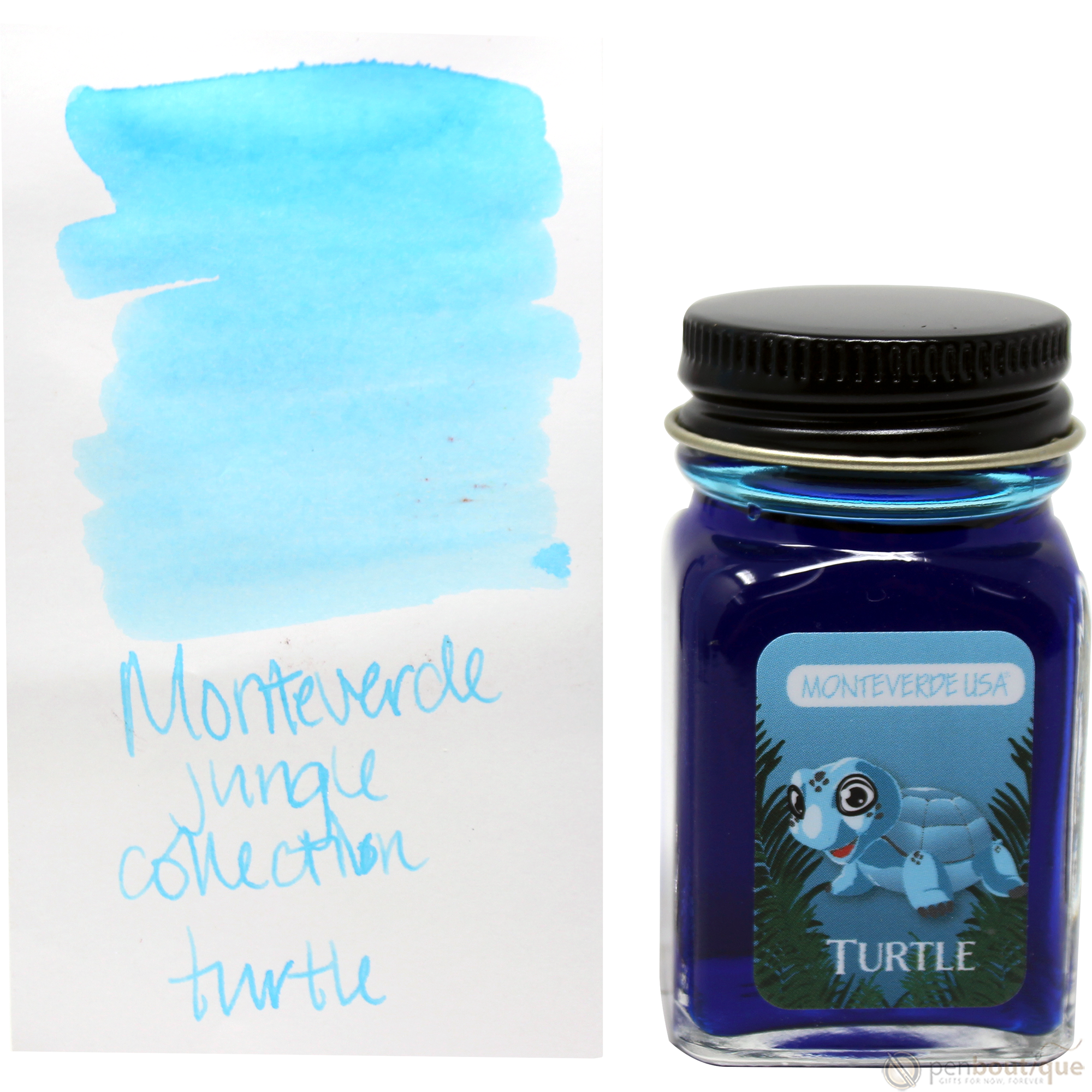 Monteverde Ink Bottle - Jungle Turtle (Turquoise) - 30 ml-Pen Boutique Ltd