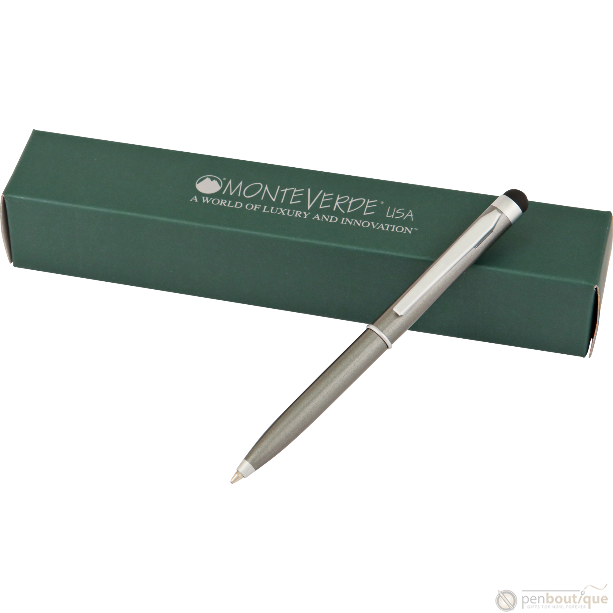 Monteverde Poquito Stylus Ballpoint Pen - Cool Grey-Pen Boutique Ltd