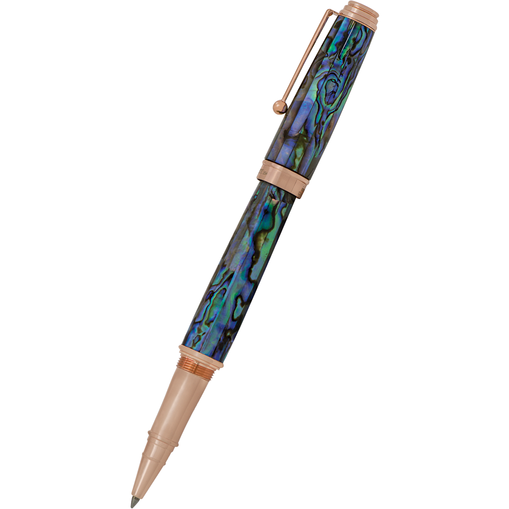 Monteverde Invincia Deluxe Rollerball Pen - Abalone Rosegold Trim - Limited Edition-Pen Boutique Ltd