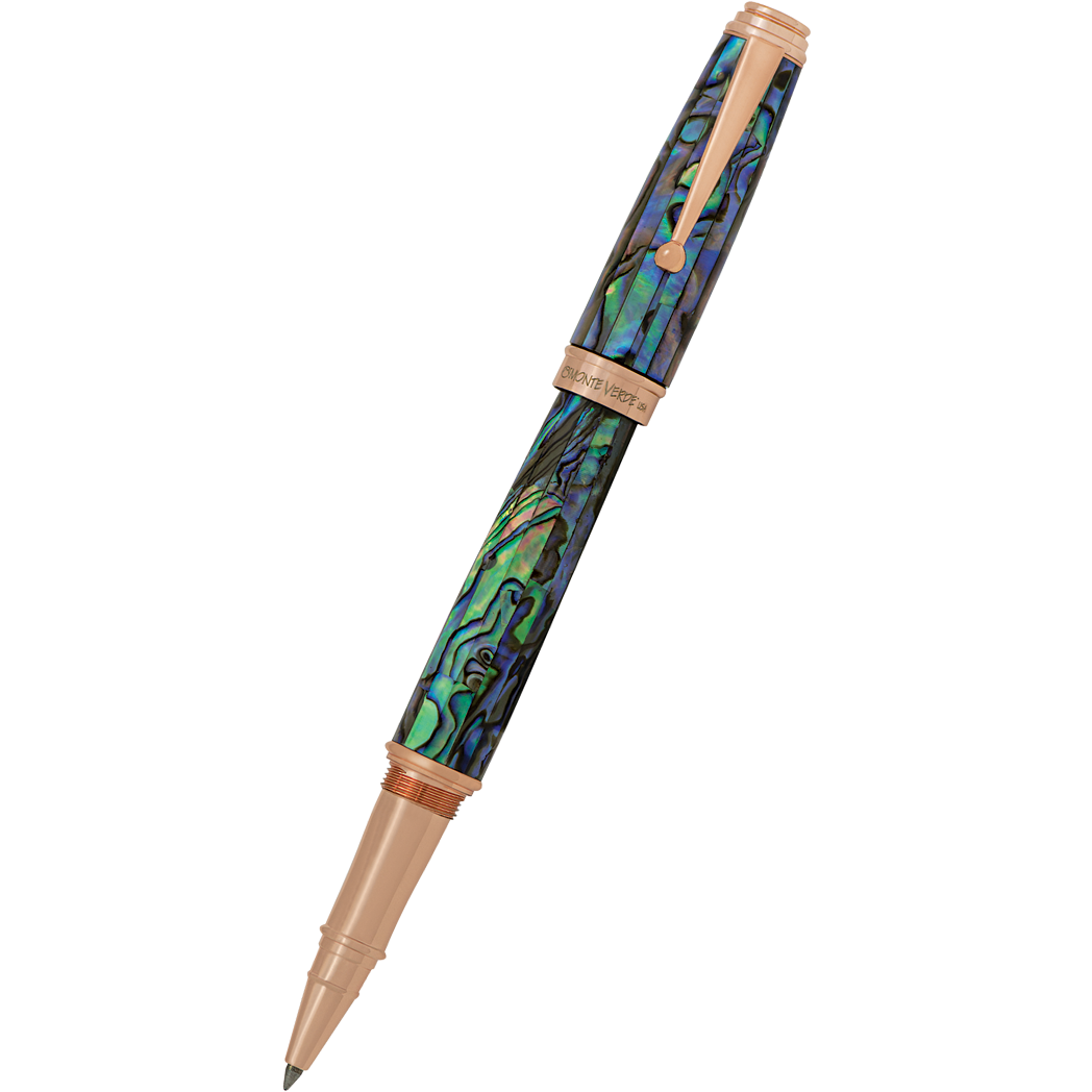 Monteverde Invincia Deluxe Rollerball Pen - Abalone Rosegold Trim - Limited Edition-Pen Boutique Ltd