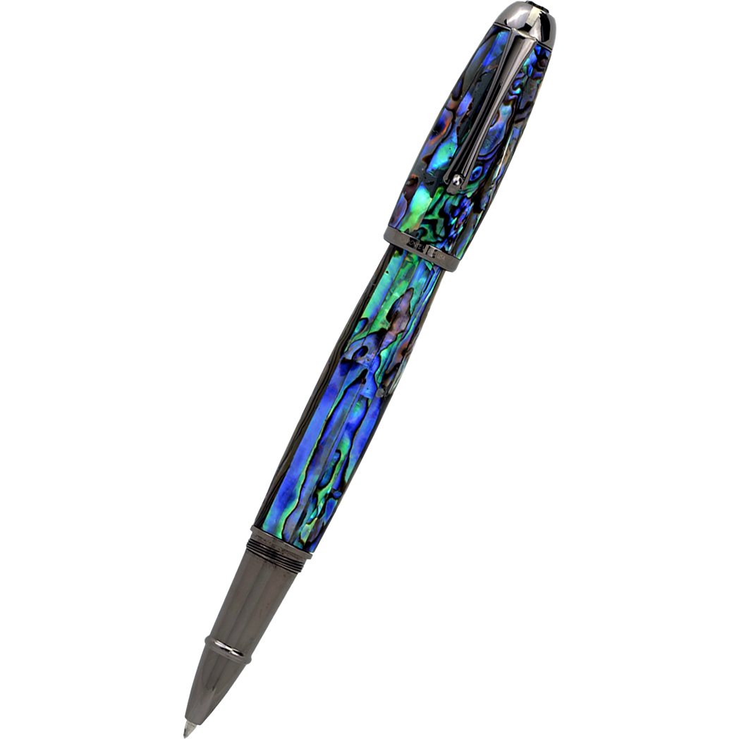 Monteverde Super Mega Rollerball Pen - Abalone - Gunmetal (Limited Edition)-Pen Boutique Ltd