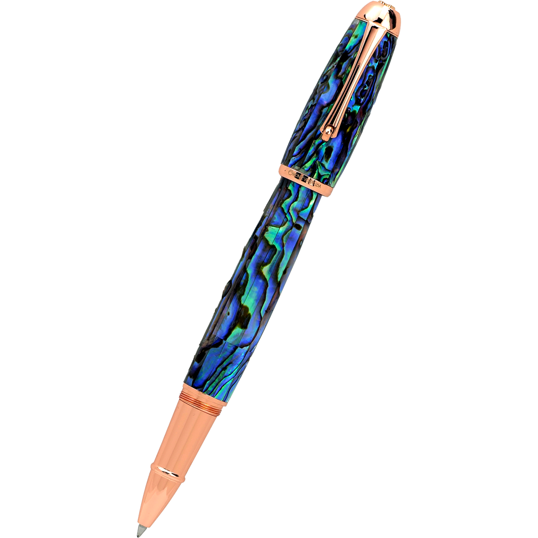 Monteverde Super Mega Rollerball Pen - Abalone - Rosegold (Limited Edition)-Pen Boutique Ltd