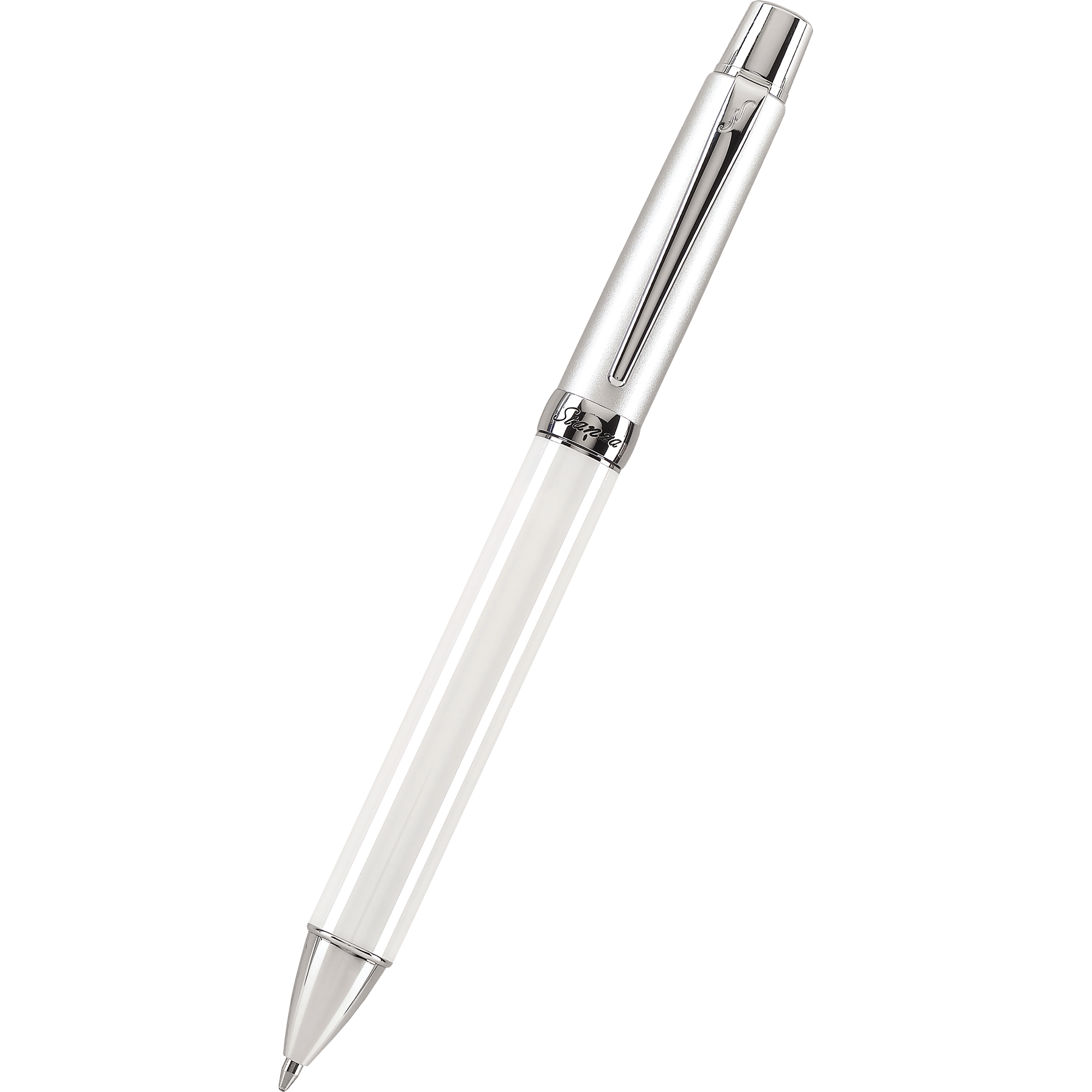 Pilot Stanza Ceramic White Ballpoint Pen - M