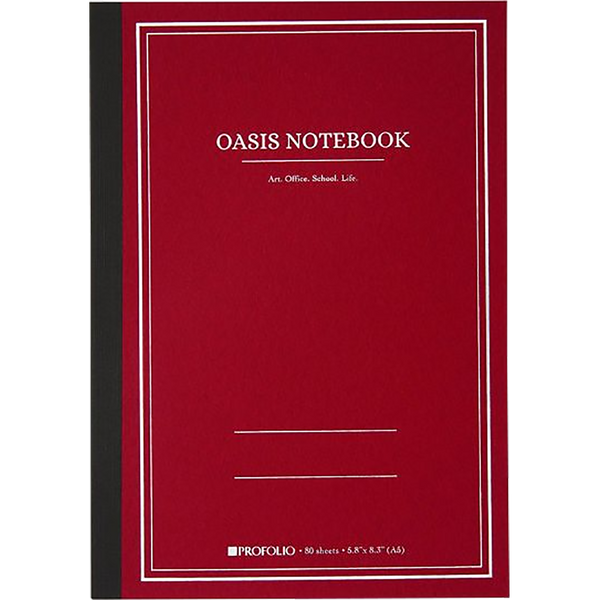 Oasis ProFolio Notebook - Brick - Medium-Pen Boutique Ltd