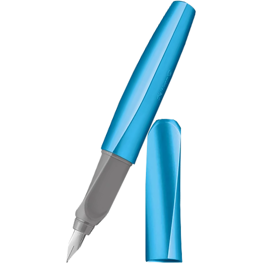 Pelikan Twist Fountain Pen - Frosted Blue - Medium (Boxed)-Pen Boutique Ltd