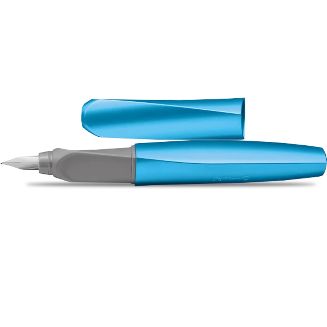 Pelikan Twist Fountain Pen - Frosted Blue - Medium (Boxed)-Pen Boutique Ltd