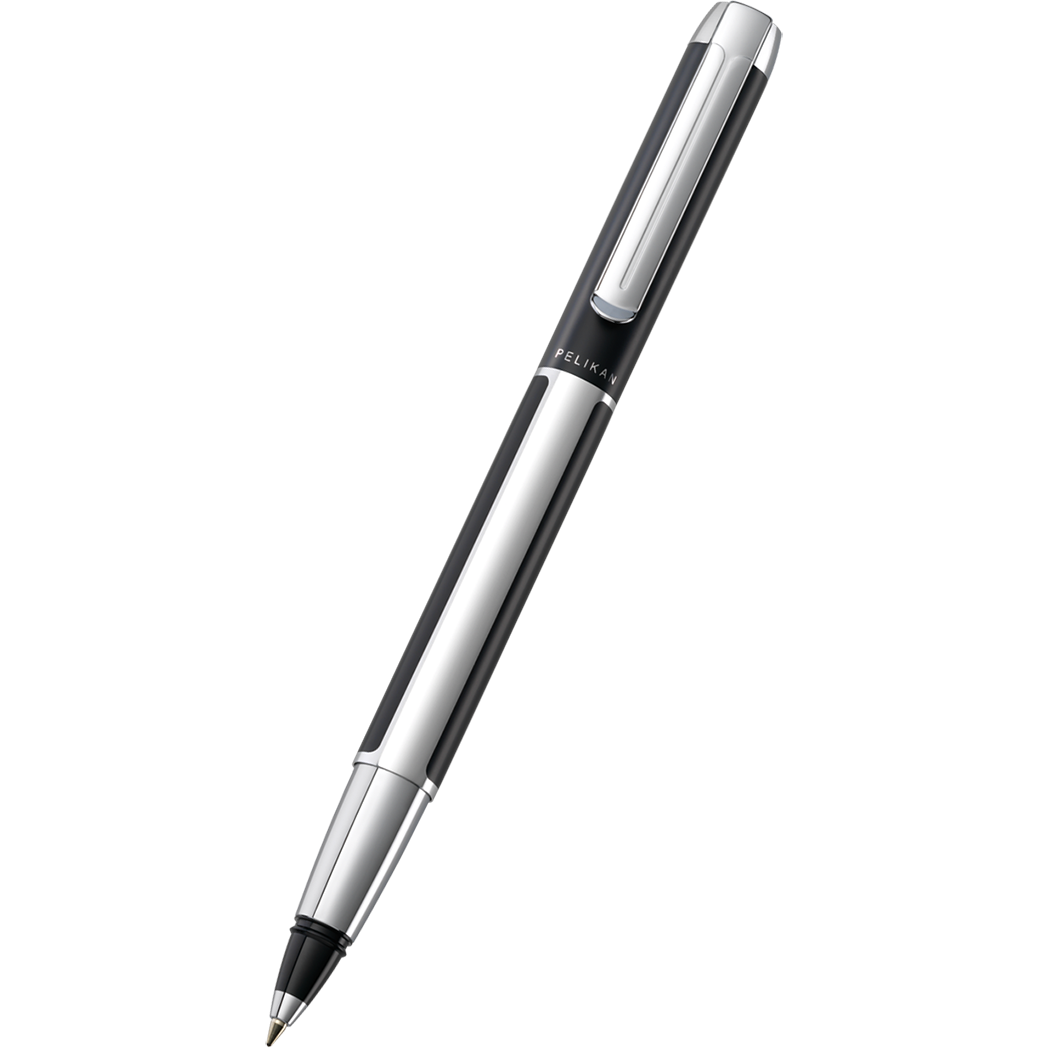 Pelikan Pura Rollerball Pen - R40 Black/Silver-Pen Boutique Ltd