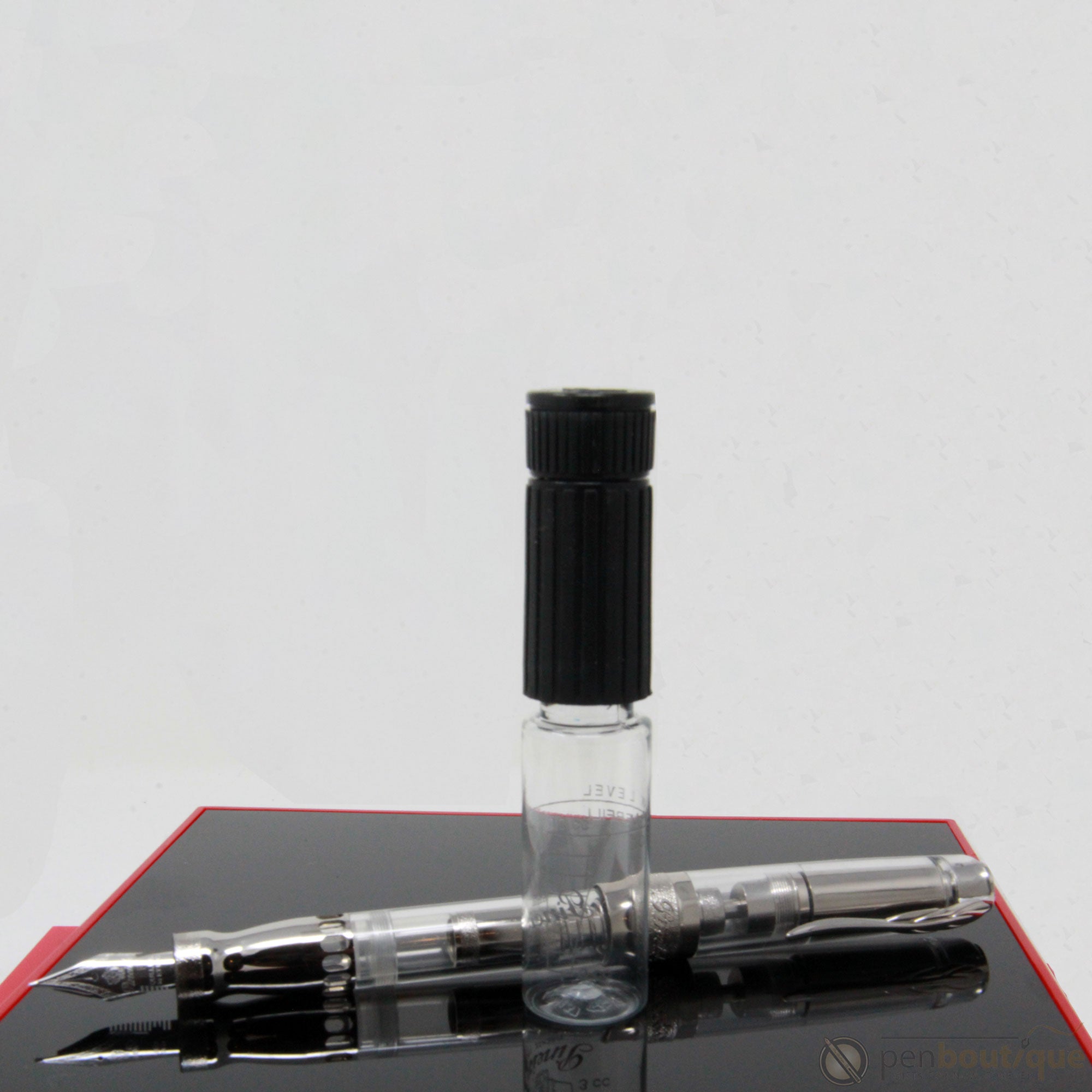 Pineider Mystery Filler Demonstrator Fountain Pen - White Sugar-Pen Boutique Ltd