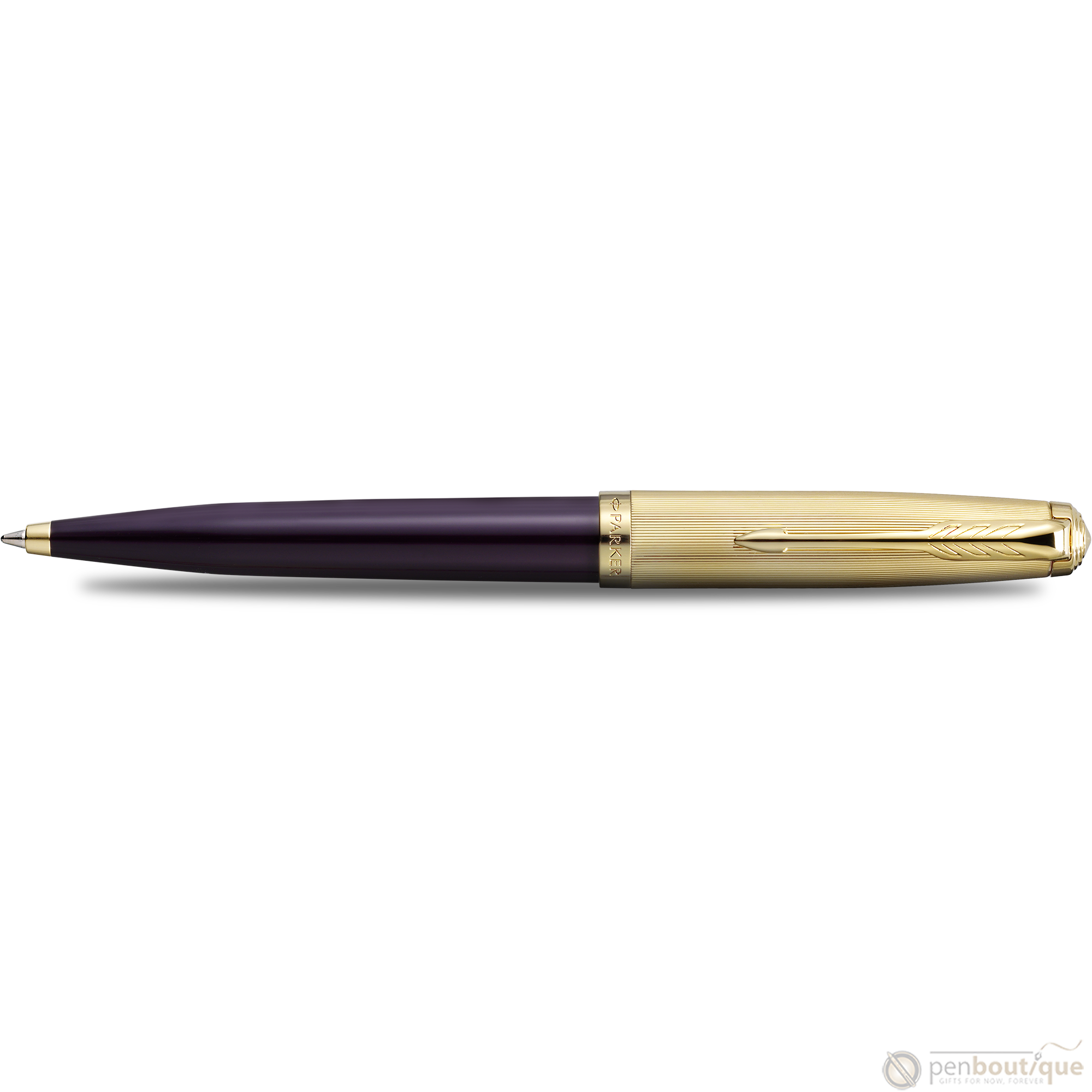 Parker 51 Next Generation Ballpoint Pen - Deluxe Plum - Gold Trim-Pen Boutique Ltd