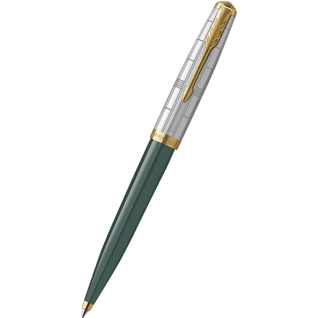 Parker 51 Ballpoint Pen - Premium Forest Green - Gold Trim-Pen Boutique Ltd