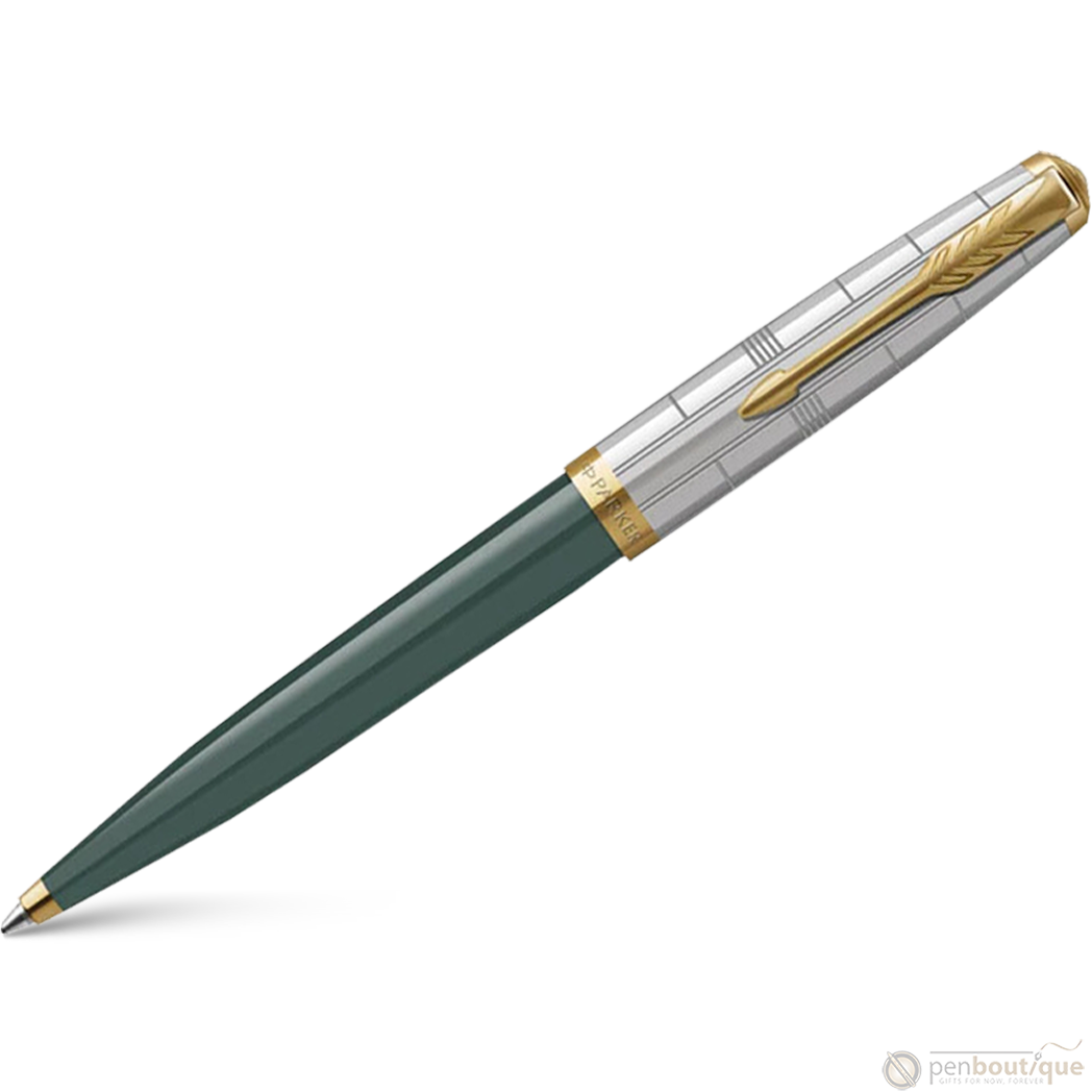 Parker 51 Ballpoint Pen - Premium Forest Green - Gold Trim-Pen Boutique Ltd