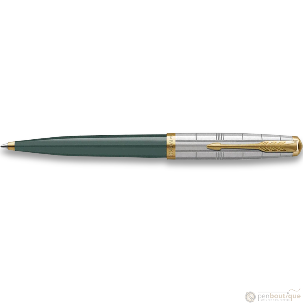 Parker 51 Ballpoint Pen - Premium Forest Green - Gold Trim-Pen Boutique Ltd