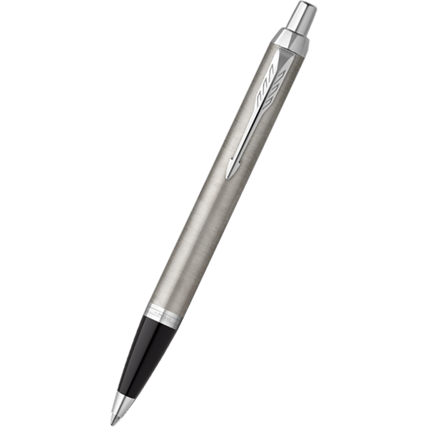 Parker IM Ballpoint Pen - Stainless Steel - Chrome Trim-Pen Boutique Ltd