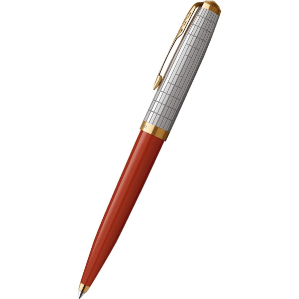 Parker 51 Ballpoint Pen - Premium Rage Red - Gold Trim-Pen Boutique Ltd