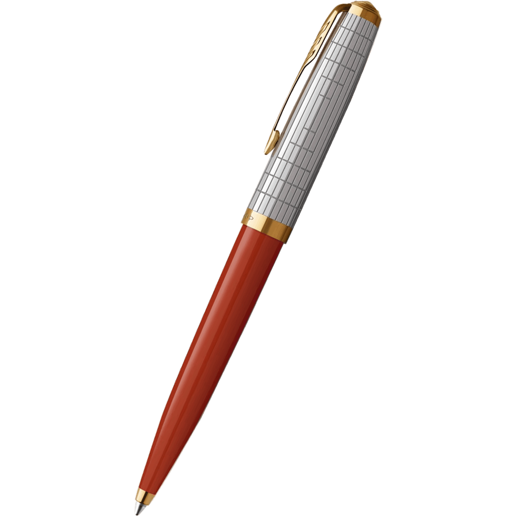 Parker 51 Ballpoint Pen - Premium Rage Red - Gold Trim-Pen Boutique Ltd