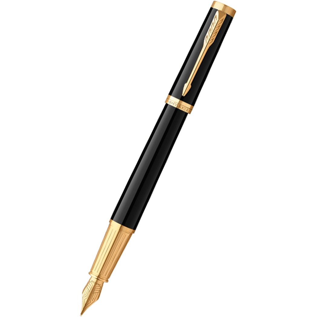 Parker Ingenuity Core Fountain Pen - Black - Gold Trim - Pen 