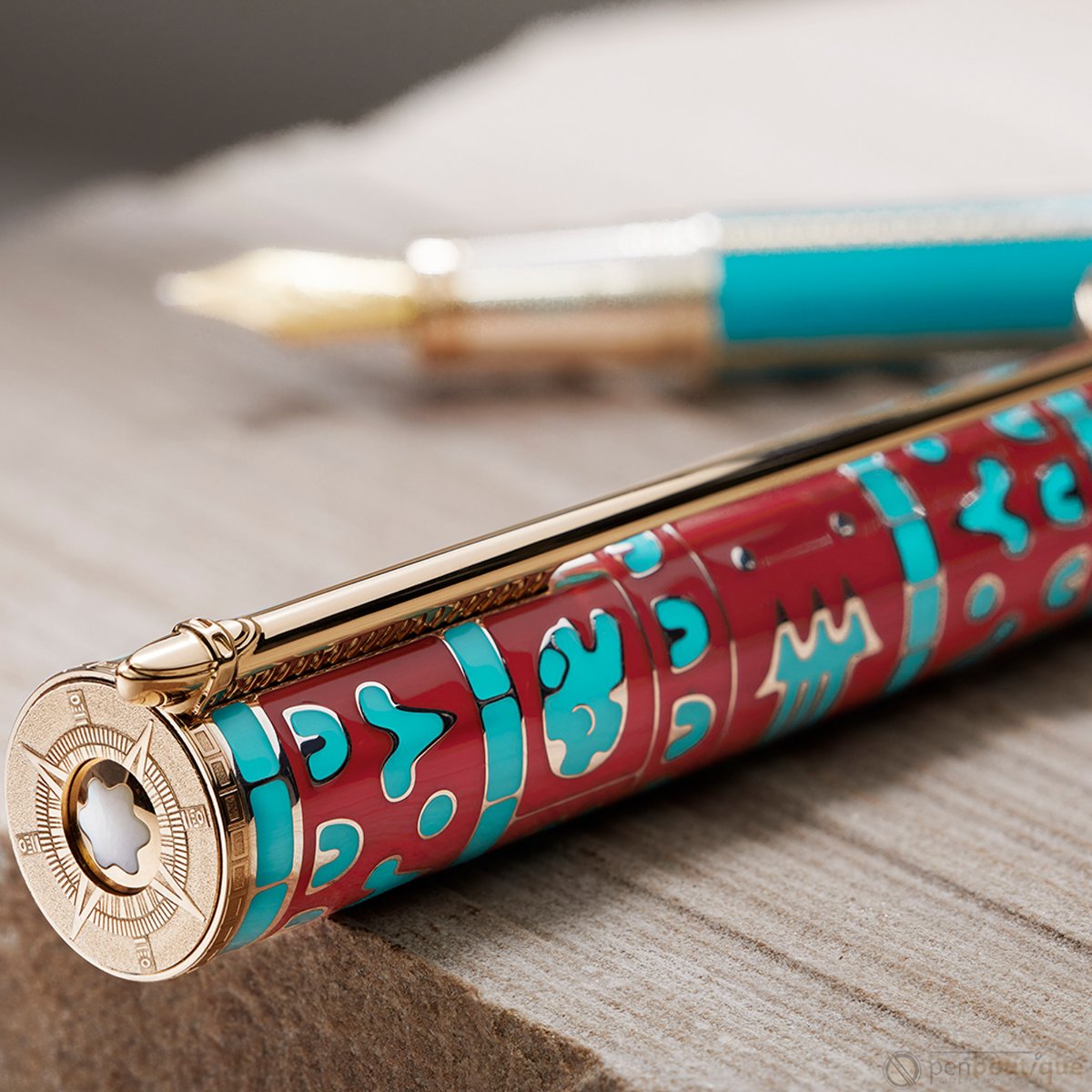 Montblanc Fountain Pen - Limited Edition 888 - Patron of Art - Moctezuma-Pen Boutique Ltd