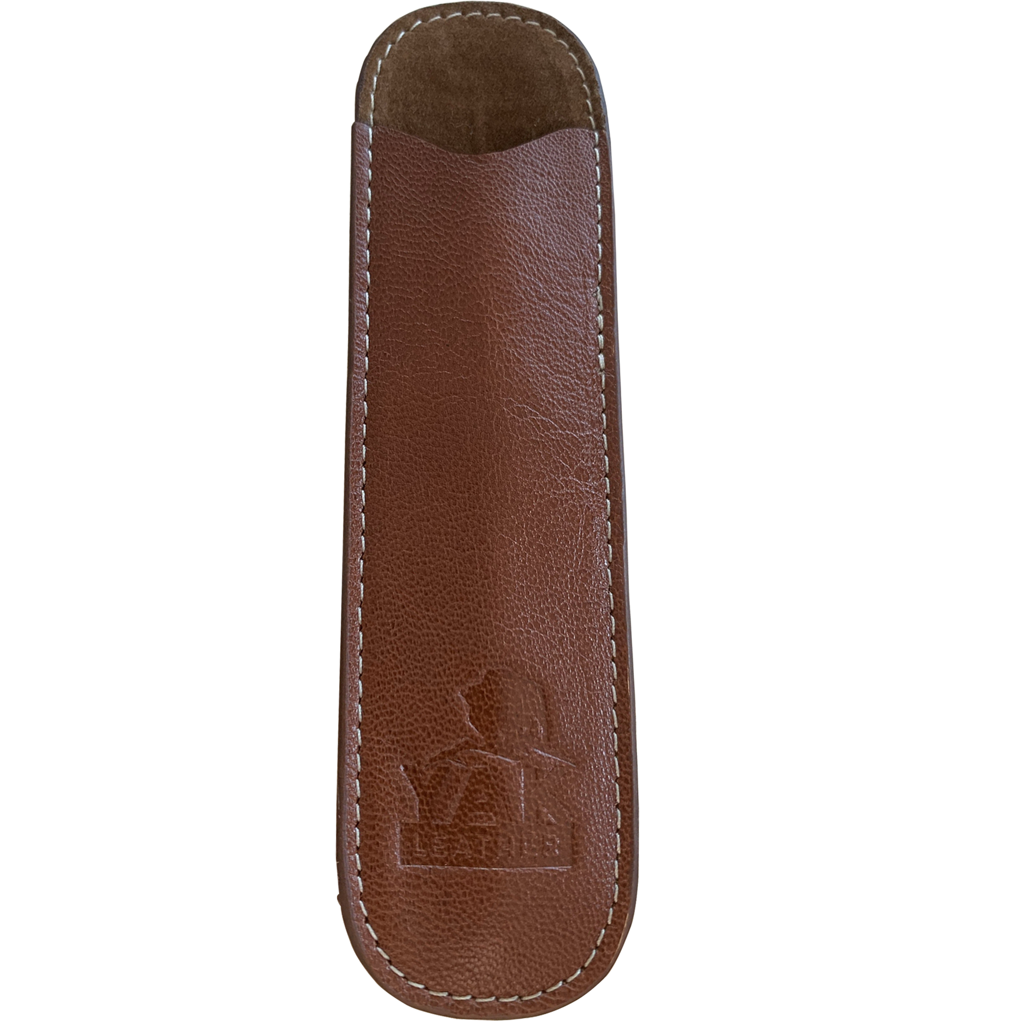 Pen Boutique Yak Leather Single Pen Sleeve - Tan-Pen Boutique Ltd