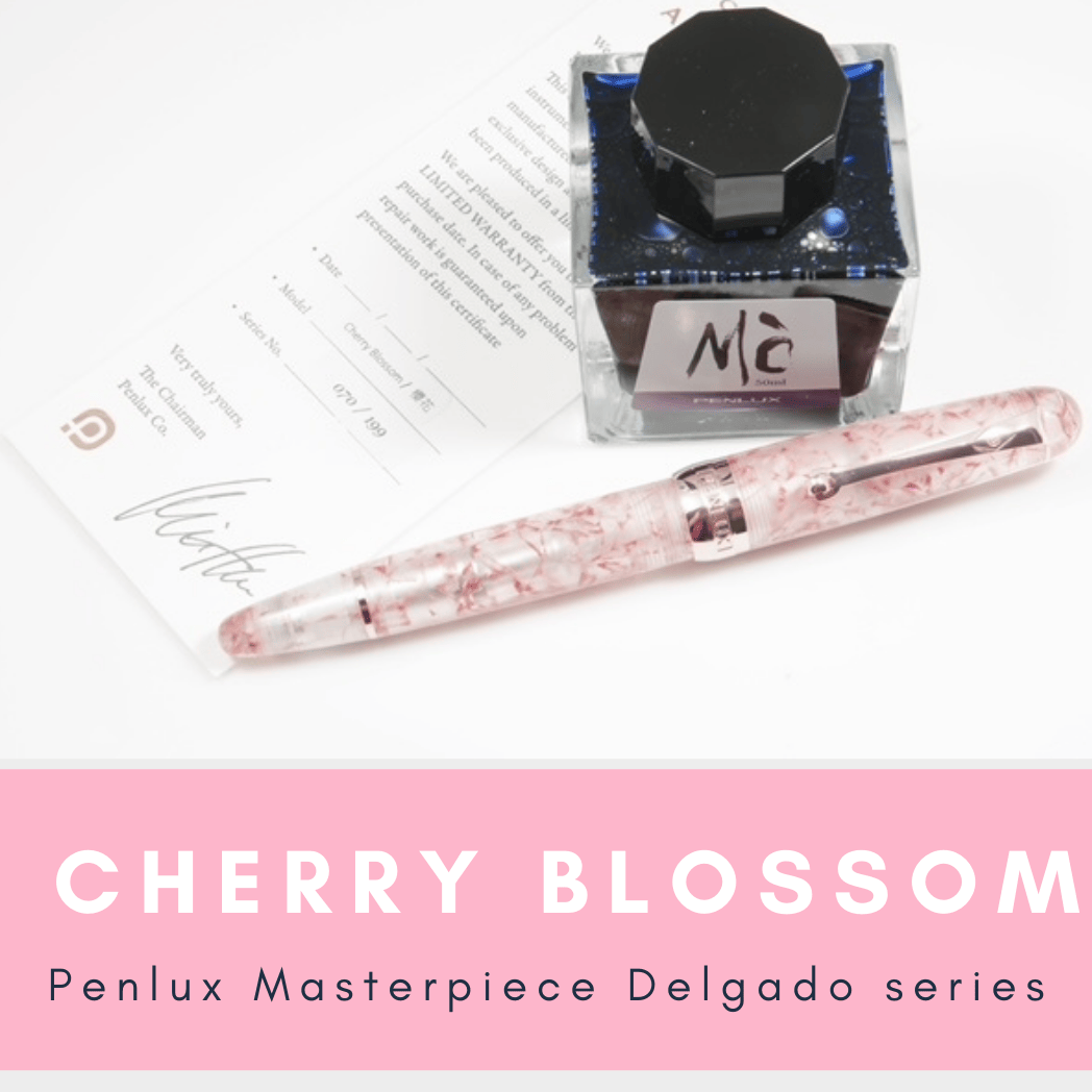 Penlux Masterpiece Delgado Fountain Pen - Limited Edition - Cherry Blossom-Pen Boutique Ltd