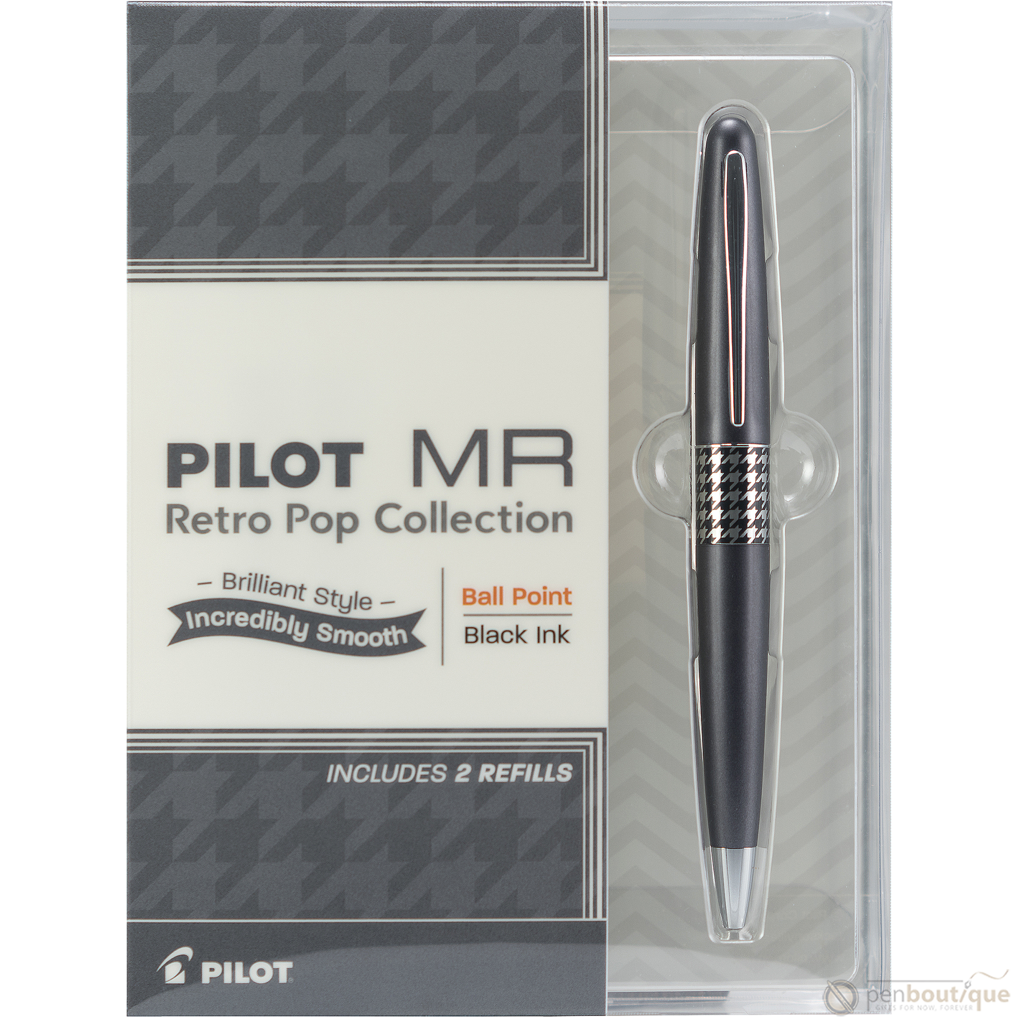 Pilot MR Retro Pop Ballpoint Pen Metallic Gray