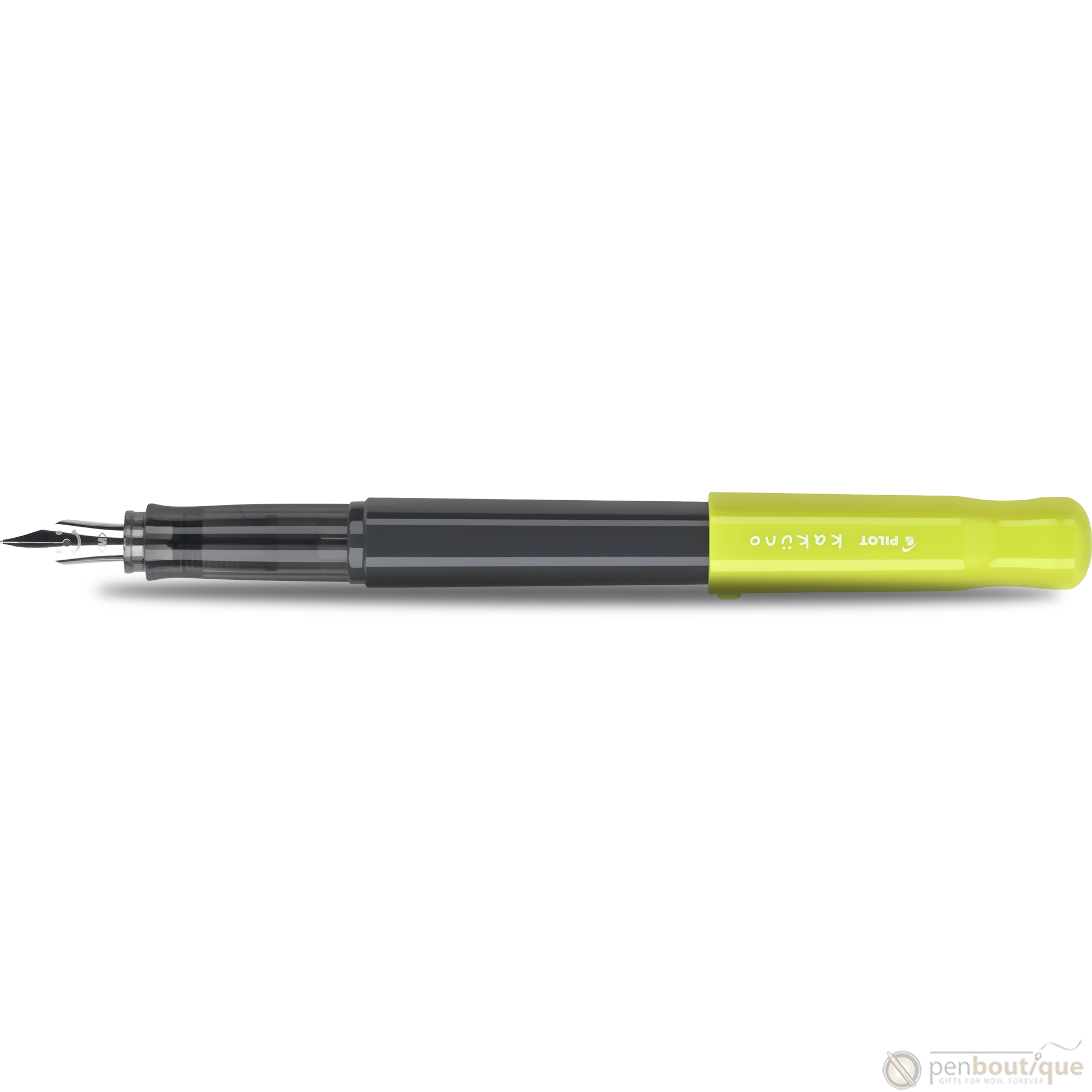 Pilot Kakuno Fountain Pen Medium Lime Cap/Gray Barrel Black