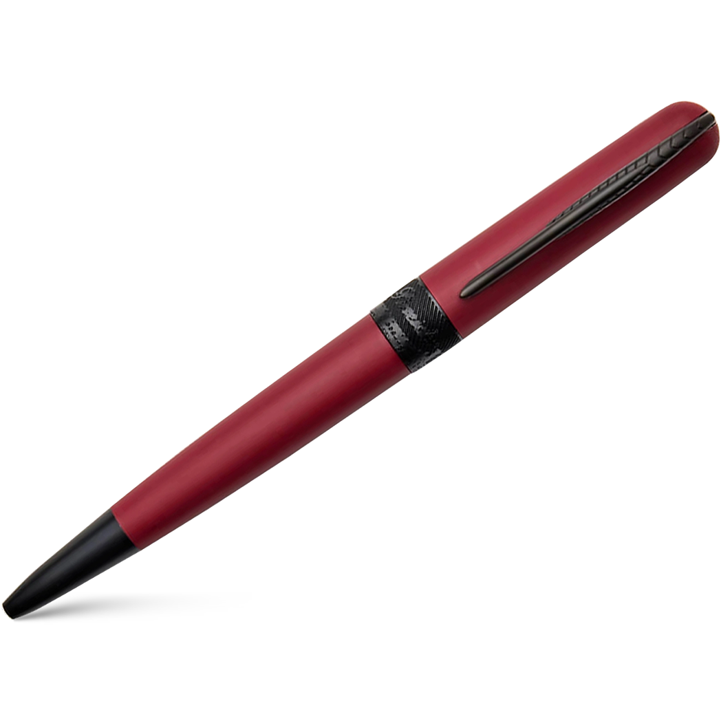 Pineider Avatar UR Ballpoint Pen - Cherry - Matte Black Trim-Pen Boutique Ltd