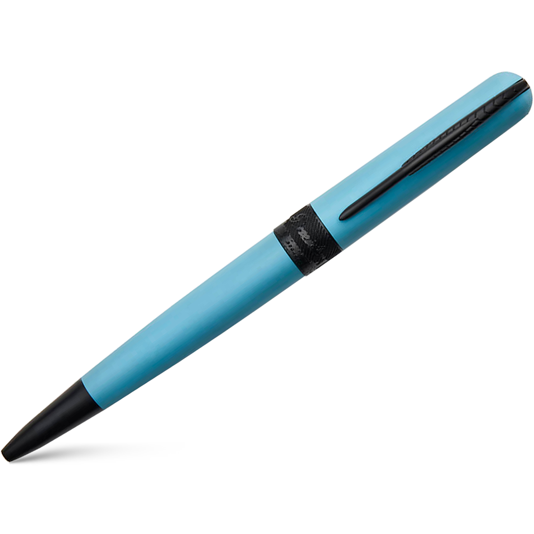 Pineider Avatar UR Ballpoint Pen - Ice Blue - Matte Black Trim-Pen Boutique Ltd