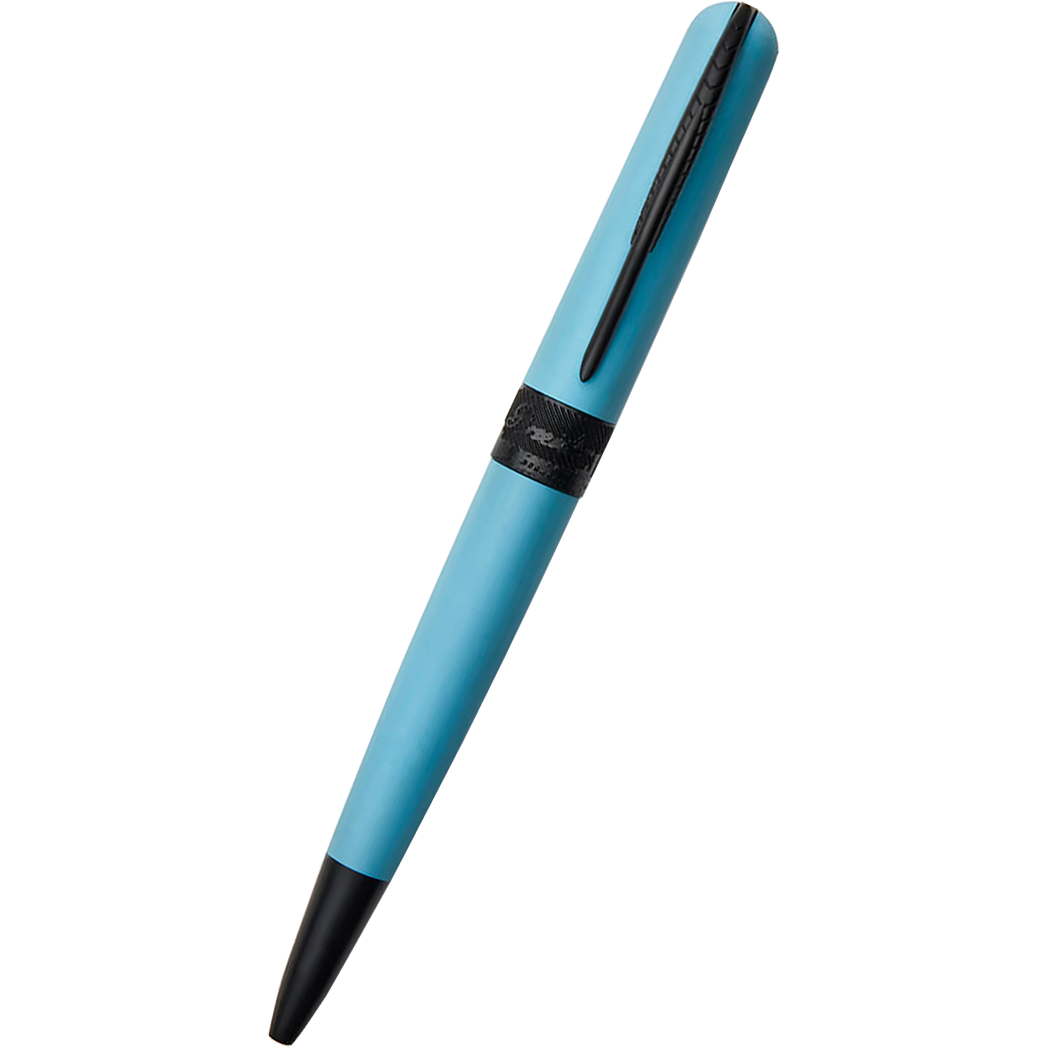 Pineider Avatar UR Ballpoint Pen - Ice Blue - Matte Black Trim-Pen Boutique Ltd