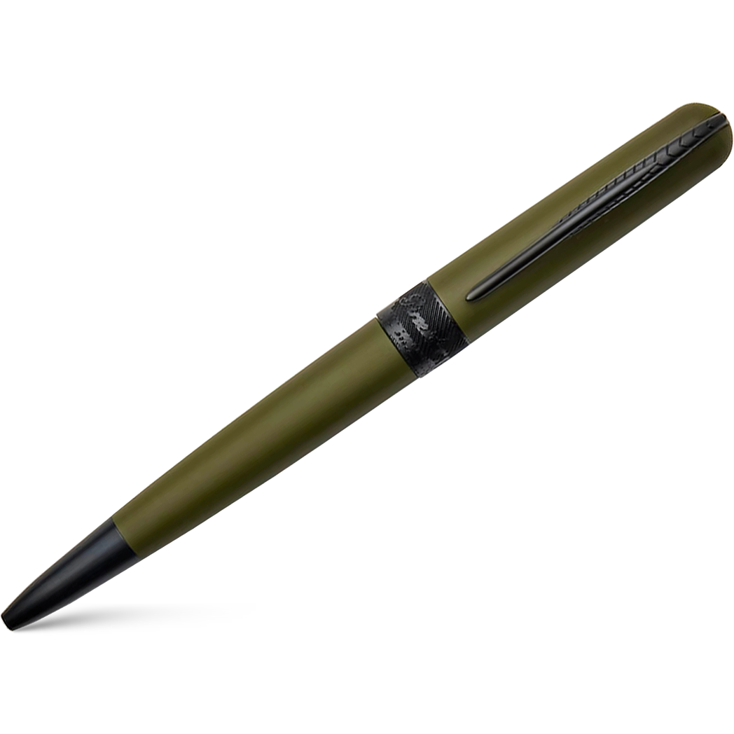 Pineider Avatar UR Ballpoint Pen - Military Green - Matte Black Trim-Pen Boutique Ltd