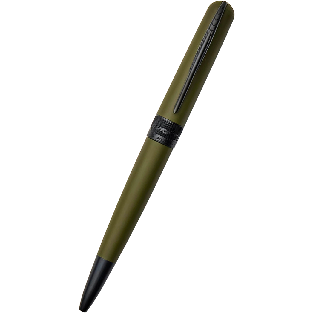 Pineider Avatar UR Ballpoint Pen - Military Green - Matte Black Trim-Pen Boutique Ltd