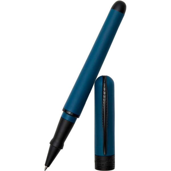 Pineider Avatar UR Rollerball Pen - Lapis Blue - Matte Black Trim-Pen Boutique Ltd