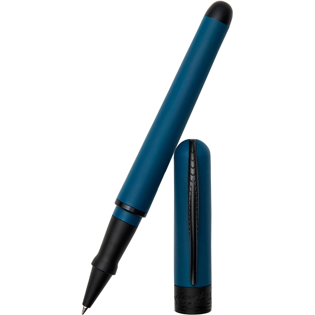 Pineider Avatar UR Rollerball Pen - Lapis Blue - Matte Black Trim-Pen Boutique Ltd