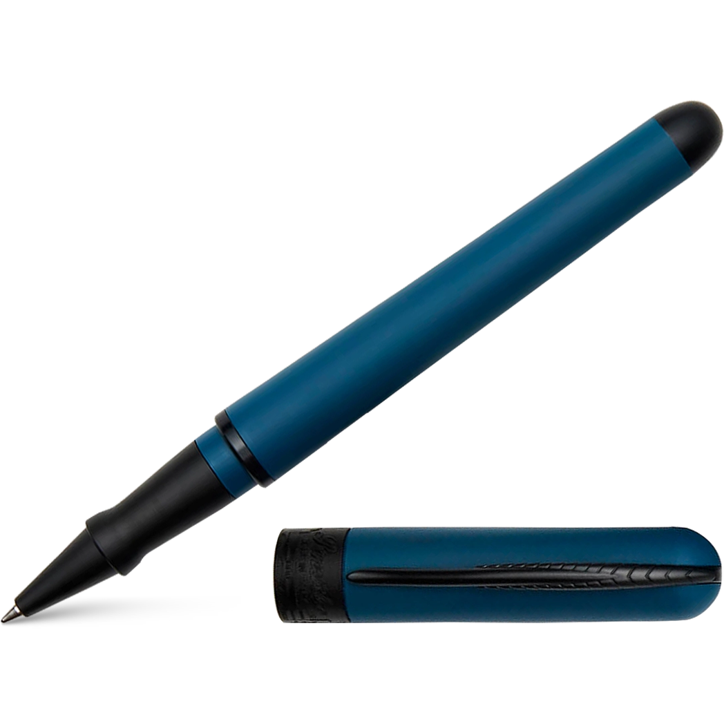 Pineider Avatar UR Rollerball Pen - Lapis Blue - Matte Black Trim-Pen Boutique Ltd