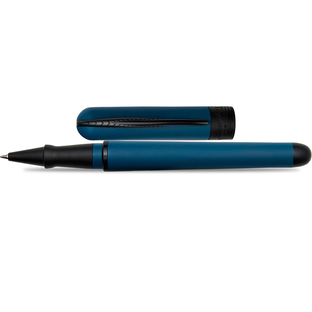 Pineider Avatar UR Rollerball Pen - Lapis Blue - Matte Black Trim-Pen Boutique Ltd