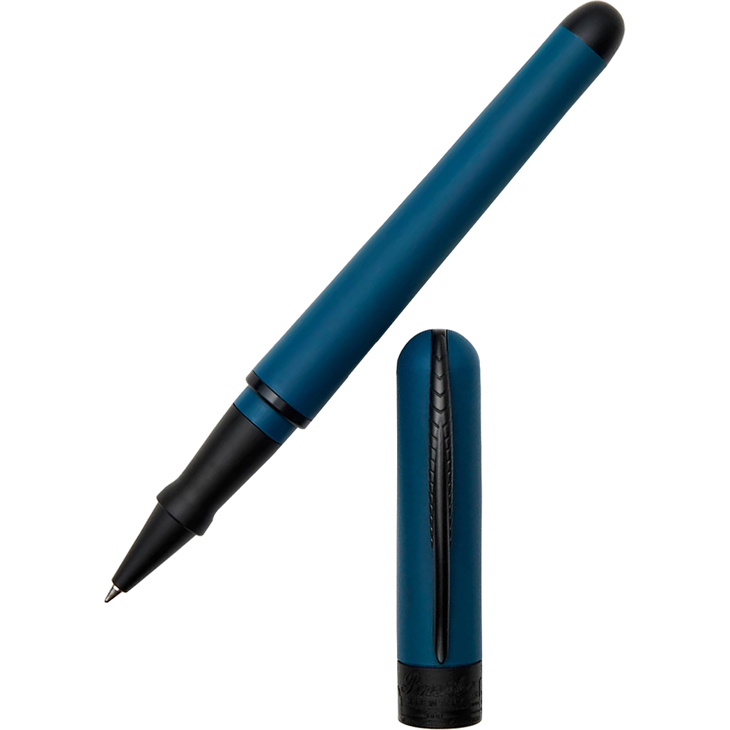 Pineider Avatar UR Rollerball Pen - Lapis Blue - Matte Black Trim-Pen Boutique Ltd