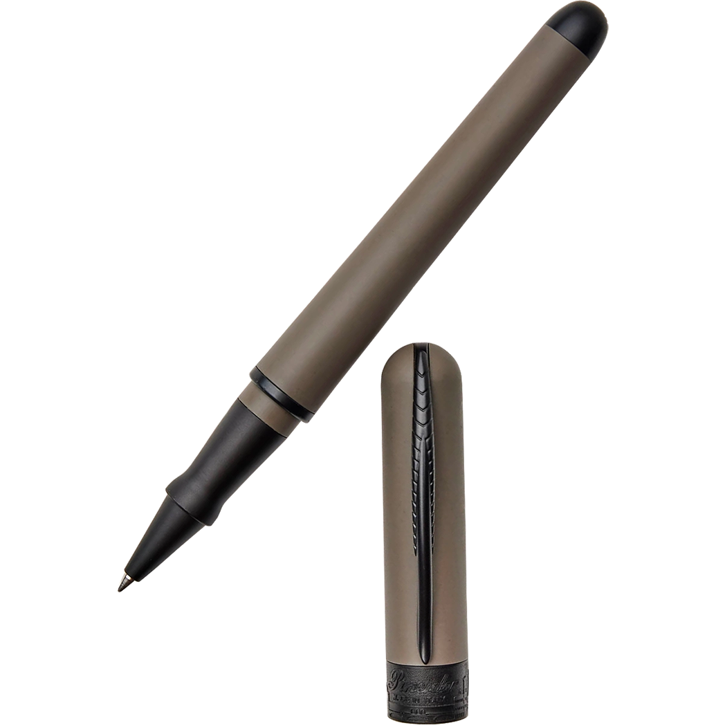 Pineider Avatar UR Rollerball Pen - Stone - Matte Black Trim-Pen Boutique Ltd