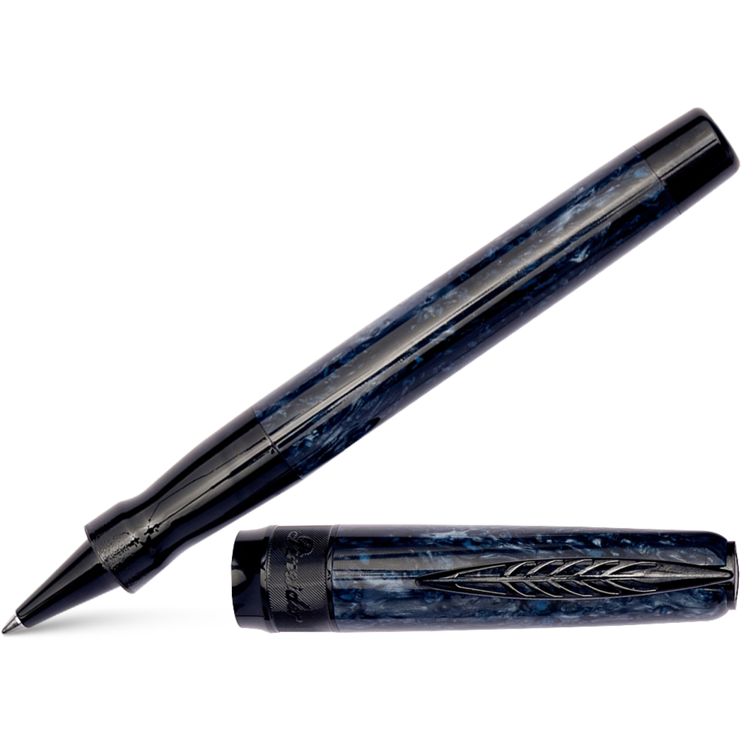 Pineider La Grande Belleza (Great Beauty) Rollerball Pen - Rocco Blue-Pen Boutique Ltd