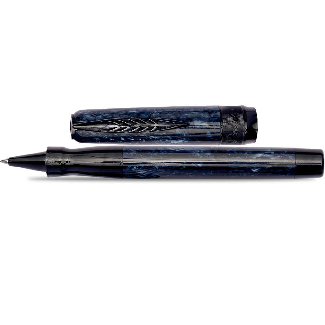 Pineider La Grande Belleza (Great Beauty) Rollerball Pen - Rocco Blue-Pen Boutique Ltd