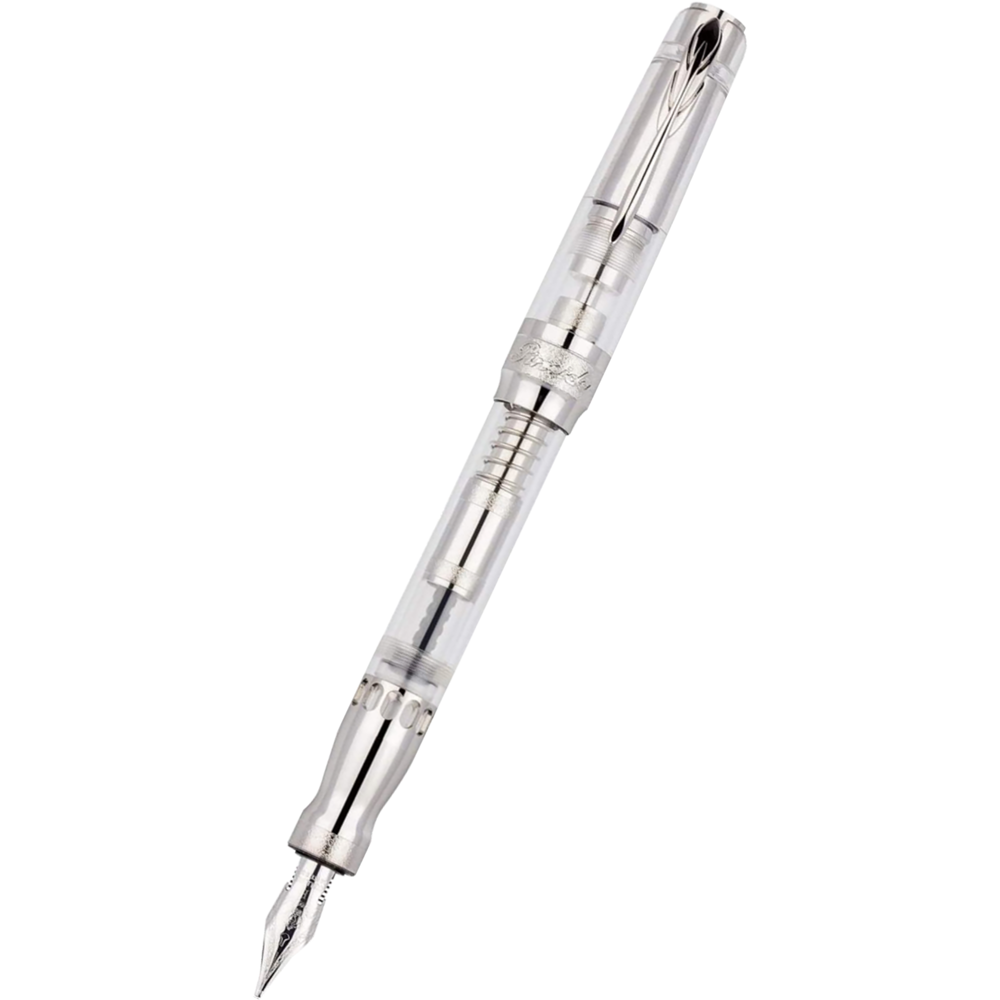 Pineider Mystery Filler Demonstrator Fountain Pen - White Sugar-Pen Boutique Ltd