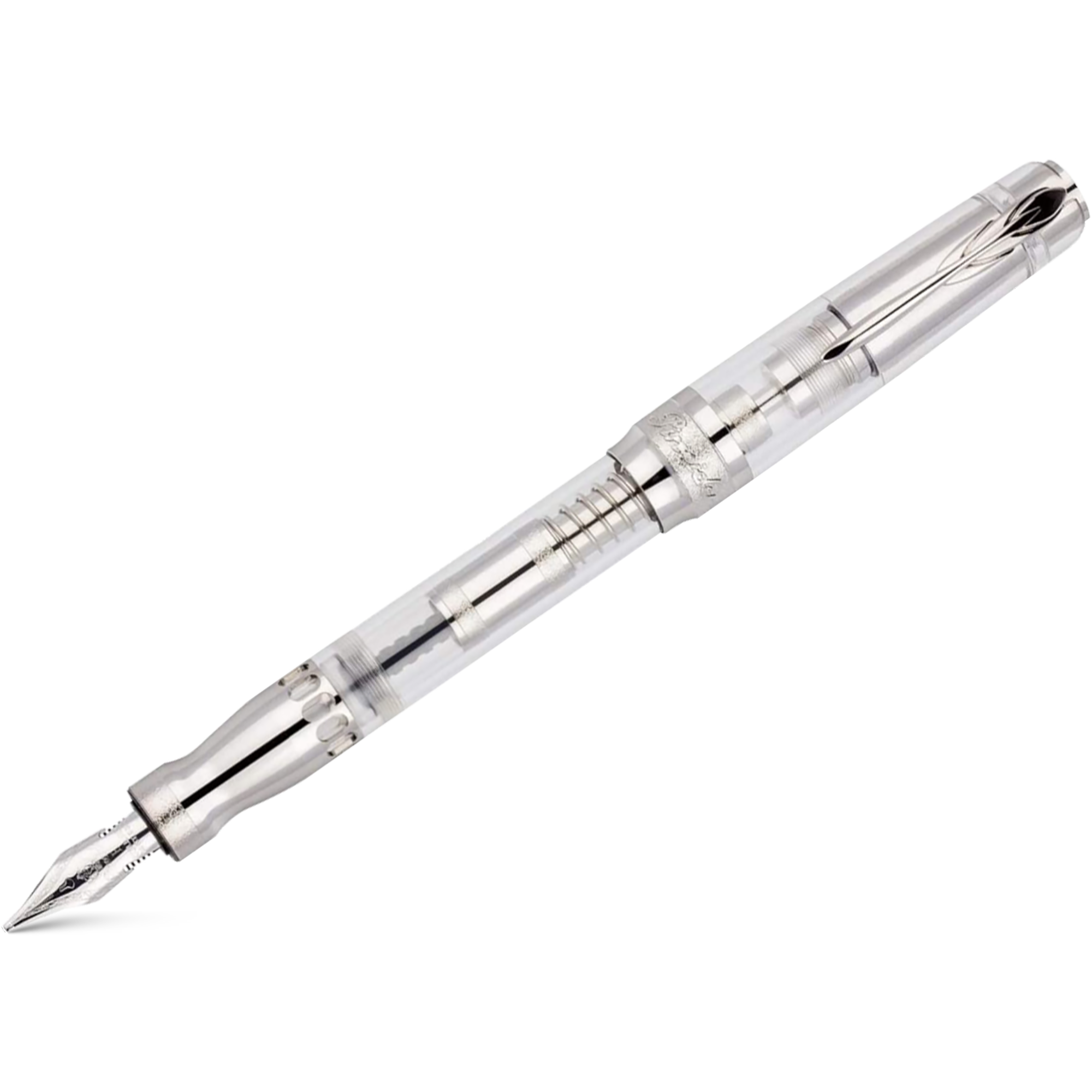 Pineider Mystery Filler Demonstrator Fountain Pen - White Sugar-Pen Boutique Ltd